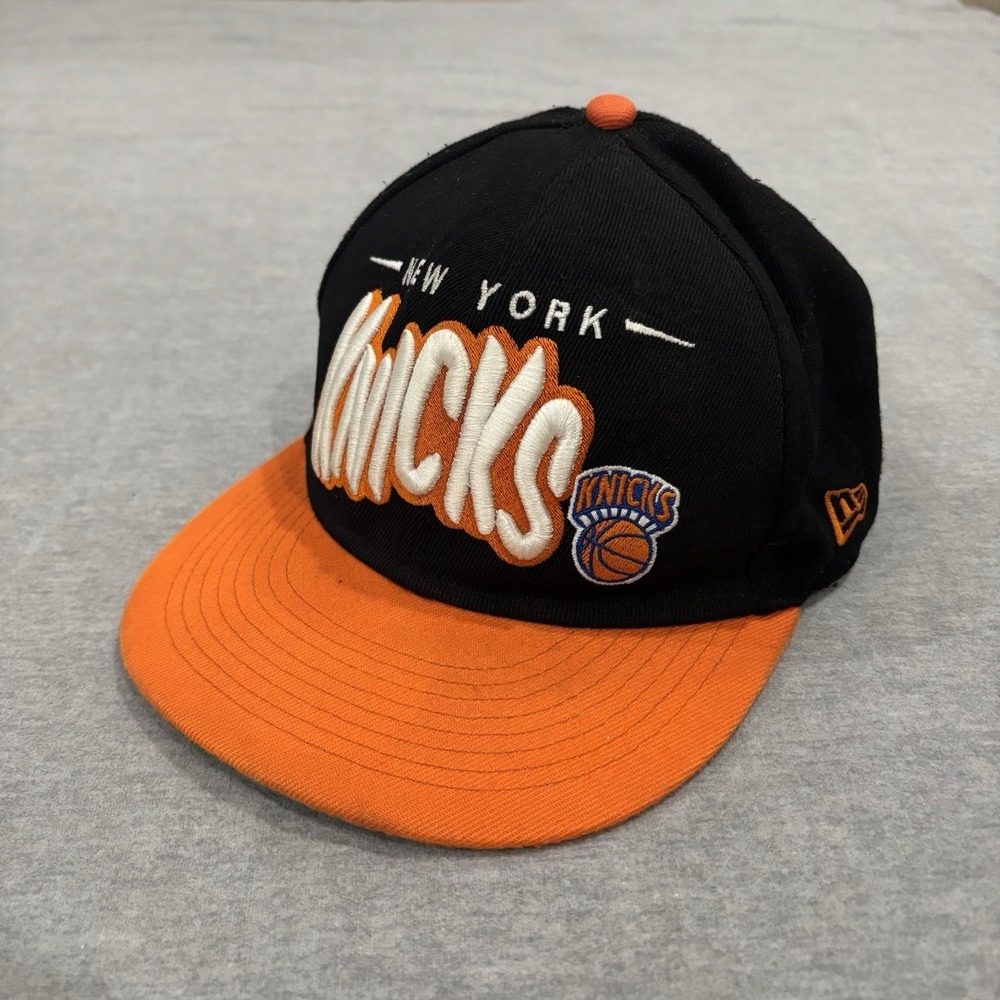 Hardwood Classics New Era New York Knicks SnapBack Hat Black/orange